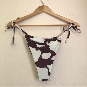 Cow print swim bottoms Nasty Gal